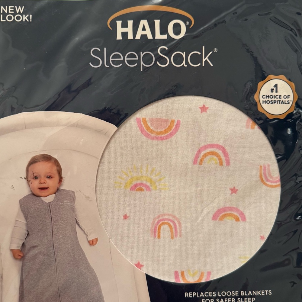 Halo SleepSack with Rainbow and Sun Print